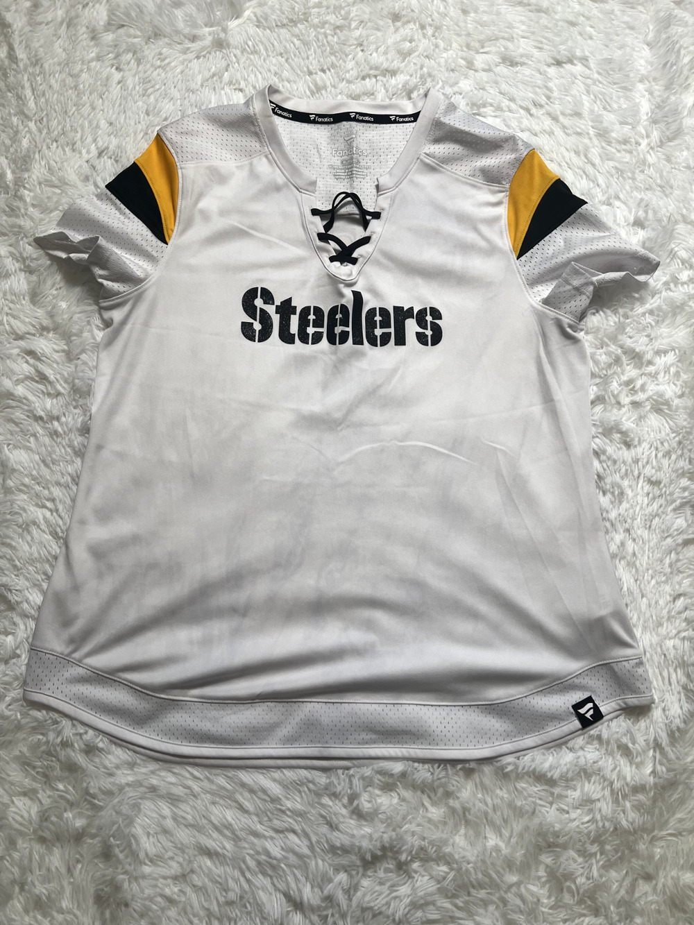 Women’s Fanatics Smith Schuster Pittsburgh Steelers Athena Player Raglan V Neck